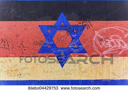 Mural, German flag with Star of David, artist Günter shepherd, East Side Gallery, Berlin, Germany, Europe View Large Photo Image Stock Image - Mural, German flag with Star of David, artist Günter shepherd, East Side Gallery, Berlin, Germany, Europe. Fotosearch