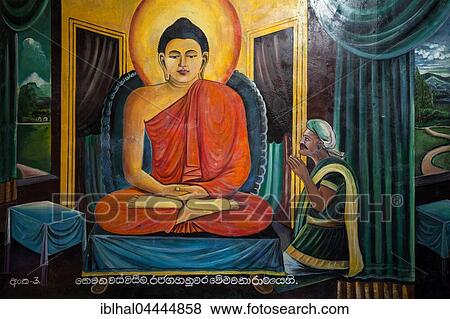 Mural, scene of Buddha, Weherahena Temple, Matara, Southern Province, Sri Lanka, Asia View Large Photo Image Stock Photo - Mural, scene of Buddha, Weherahena Temple, Matara, Southern Province, Sri Lanka, Asia. Fotosearch