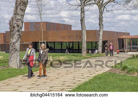 Musée Soulages, Soulages Museum, designed by the Catalan architects RCR associated with Passelac & Roques, Rodez, Aveyron, Languedoc-Roussillon-Midi-Pyrénées, France, Europe View Large Photo Image Picture - Musée Soulages, Soulages Museum, designed by the Catalan architects RCR associated with Passelac & Roques, Rodez, Aveyron, Languedoc-Roussillon-Midi-Pyrénées, France, Europe. Fotosearch