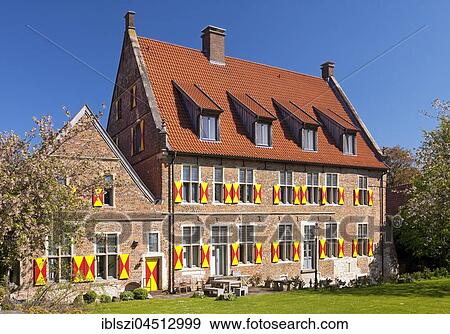 Münsterhof, brick building, Horstmar, Münsterland, North Rhine-Westphalia, Germany, Europe View Large Photo Image Stock Photo - Münsterhof, brick building, Horstmar, Münsterland, North Rhine-Westphalia, Germany, Europe. Fotosearch