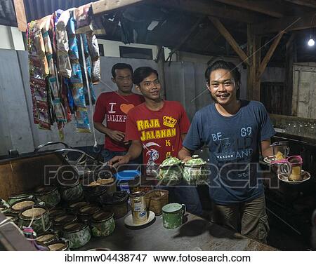 Native waiter offering tea from booth, Food Market, Yogyakarta, Java, Indonesia, Asia View Large Photo Image Stock Photo - Native waiter offering tea from booth, Food Market, Yogyakarta, Java, Indonesia, Asia. Fotosearch