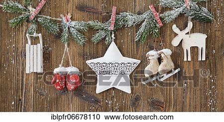 Stock Image - Natural Advent decoration with star. Fotosearch