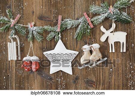 Stock Photo - Natural Advent decoration with star. Fotosearch