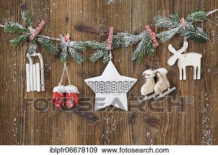 Stock Photo - Natural Advent decoration with star. Fotosearch