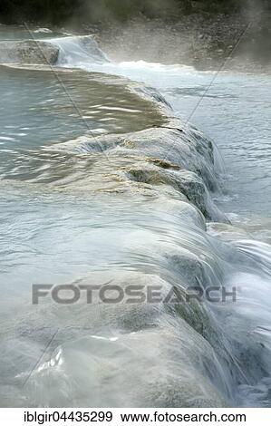 Stock Photo - Naturtherme Saturnia, hot springs, waterfall, Manciano, Tuscany, Italy, Europe. Fotosearch
