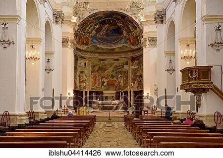 Nave and chancel, Cathedral of Santa Maria Assunta, Spoleto, Umbria, Italy, Europe View Large Photo Image Stock Photograph - Nave and chancel, Cathedral of Santa Maria Assunta, Spoleto, Umbria, Italy, Europe. Fotosearch