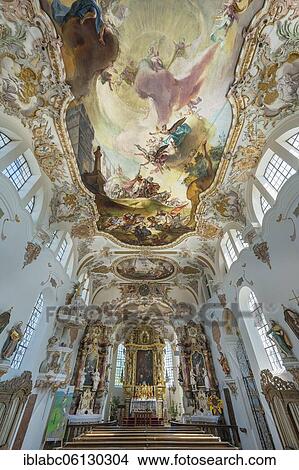 Nave with chancel, Church of St. Ulrich, Eresing, Upper Bavaria, Bavaria, Germany, Europe View Large Photo Image Picture - Nave with chancel, Church of St. Ulrich, Eresing, Upper Bavaria, Bavaria, Germany, Europe. Fotosearch