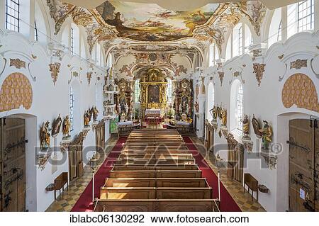 Nave with chancel, Church of St. Ulrich, Eresing, Upper Bavaria, Bavaria, Germany, Europe View Large Photo Image Stock Image - Nave with chancel, Church of St. Ulrich, Eresing, Upper Bavaria, Bavaria, Germany, Europe. Fotosearch