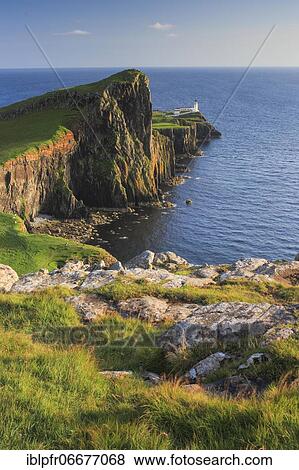 Neist Point, Isle of Skye, Scotland, United Kingdom, Europe View Large Photo Image Stock Photo - Neist Point, Isle of Skye, Scotland, United Kingdom, Europe. Fotosearch