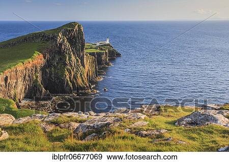 Neist Point, Isle of Skye, Scotland, United Kingdom, Europe View Large Photo Image Stock Photo - Neist Point, Isle of Skye, Scotland, United Kingdom, Europe. Fotosearch