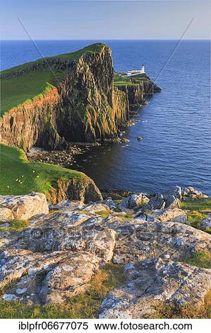 Neist Point, Isle of Skye, Scotland, United Kingdom, Europe View Large Photo Image Stock Photography - Neist Point, Isle of Skye, Scotland, United Kingdom, Europe. Fotosearch