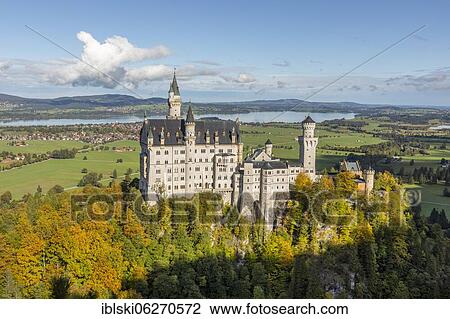 Neuschwanstein Castle, Forggensee, in autumn, Schwangau, Bavaria, Germany, Europe View Large Photo Image Stock Image - Neuschwanstein Castle, Forggensee, in autumn, Schwangau, Bavaria, Germany, Europe. Fotosearch