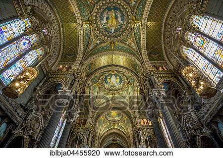 Notre Dame de Fourviere Basilica, Lyon, France, Europe View Large Photo Image Stock Image - Notre Dame de Fourviere Basilica, Lyon, France, Europe. Fotosearch