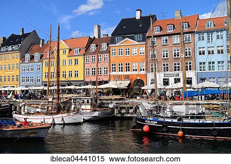 Nyhavn Canal, waterfront and entertainment district, Copenhagen, Denmark, Europe View Large Photo Image Stock Photography - Nyhavn Canal, waterfront and entertainment district, Copenhagen, Denmark, Europe. Fotosearch