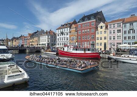 Nyhavn Channel, excursion boat, Copenhagen, Capital Region of Denmark, Denmark, Europe View Large Photo Image Stock Photography - Nyhavn Channel, excursion boat, Copenhagen, Capital Region of Denmark, Denmark, Europe. Fotosearch