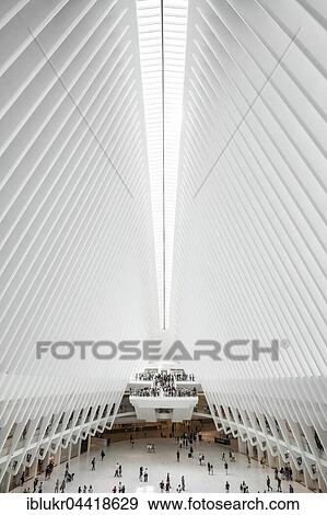 Oculus, subway station main hall with shopping centre, World Trade Center Transportation Hub, architect Santiago Calatrava, Ground Zero, Manhattan, New York, USA, North America View Large Photo Image Stock Photo - Oculus, subway station main hall with shopping centre, World Trade Center Transportation Hub, architect Santiago Calatrava, Ground Zero, Manhattan, New York, USA, North America. Fotosearch