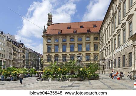 Old Academy, pedestrians, Neuhauser Strasse, Munich, Upper Bavaria, Bavaria, Germany, Europe View Large Photo Image Stock Photo - Old Academy, pedestrians, Neuhauser Strasse, Munich, Upper Bavaria, Bavaria, Germany, Europe. Fotosearch