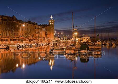 Old city with boats in the harbour at night, La Ciotat, Provence-Alpes-Côte d'Azur, France, Europe View Large Photo Image Stock Image - Old city with boats in the harbour at night, La Ciotat, Provence-Alpes-Côte d'Azur, France, Europe. Fotosearch