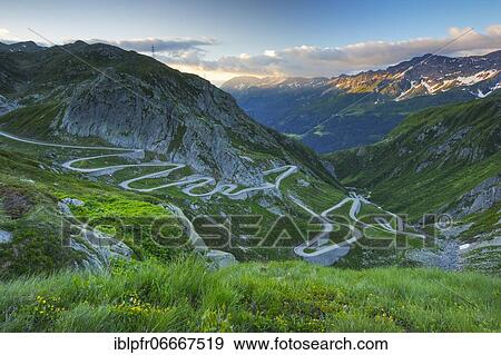 Old Gotthard Pass Road, Switzerland, Europe View Large Photo Image Stock Photo - Old Gotthard Pass Road, Switzerland, Europe. Fotosearch