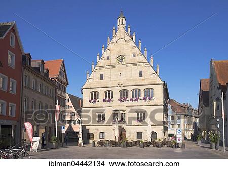 Picture - Old Town Hall, Weißenburg, Middle Franconia, Franconia, Bavaria, Germany, Europe. Fotosearch