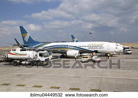 Oman Airways Boeing 737 plane, International Airport, Muscat, Oman, Asia View Large Photo Image Stock Image - Oman Airways Boeing 737 plane, International Airport, Muscat, Oman, Asia. Fotosearch