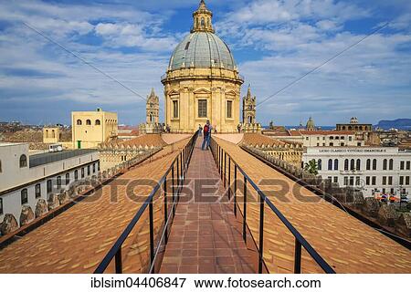 On the roof of the Palermo Cathedral, Palermo, Sicily, Italy, Europe View Large Photo Image Stock Photo - On the roof of the Palermo Cathedral, Palermo, Sicily, Italy, Europe. Fotosearch