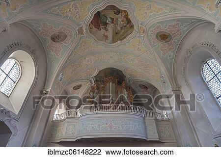 Organ loft of the baroqueized catholic parish church Mariä Himmelfahrt, Neunkirchen am Sand, Middle Franconia, Bavaria, Germany, Europe View Large Photo Image Stock Image - Organ loft of the baroqueized catholic parish church Mariä Himmelfahrt, Neunkirchen am Sand, Middle Franconia, Bavaria, Germany, Europe. Fotosearch