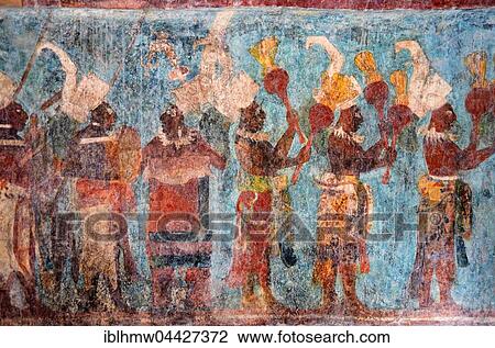 Original mural in temple, Templo de las Pinturas, ancient Maya archaeological site, Bonampak, Lacanja Chansayab, Chiapas, Mexico, Central America View Large Photo Image Stock Image - Original mural in temple, Templo de las Pinturas, ancient Maya archaeological site, Bonampak, Lacanja Chansayab, Chiapas, Mexico, Central America. Fotosearch