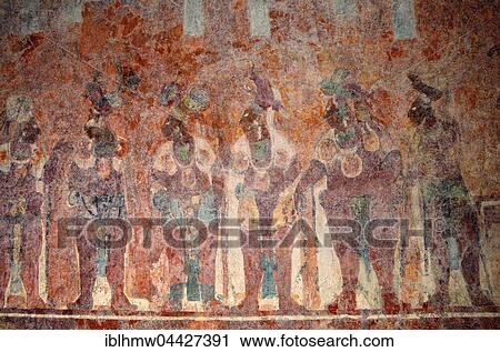 Original mural in temple, Templo de las Pinturas, ancient Maya archaeological site, Bonampak, Lacanja Chansayab, Chiapas, Mexico, Central America View Large Photo Image Stock Image - Original mural in temple, Templo de las Pinturas, ancient Maya archaeological site, Bonampak, Lacanja Chansayab, Chiapas, Mexico, Central America. Fotosearch