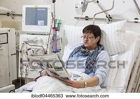 Outpatient dialysis, patient attached to machine for hemodialysis, North Rhine-Westphalia, Germany, Europe View Large Photo Image Stock Image - Outpatient dialysis, patient attached to machine for hemodialysis, North Rhine-Westphalia, Germany, Europe. Fotosearch