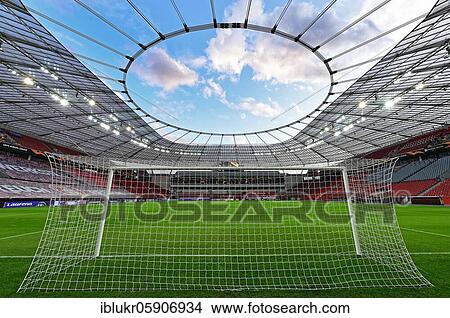 Overview of the empty BayArena in front of the Europa League match between Bayer Leverkusen and OGC Nice, Leverkusen, Germany, Europe View Large Photo Image Picture - Overview of the empty BayArena in front of the Europa League match between Bayer Leverkusen and OGC Nice, Leverkusen, Germany, Europe. Fotosearch
