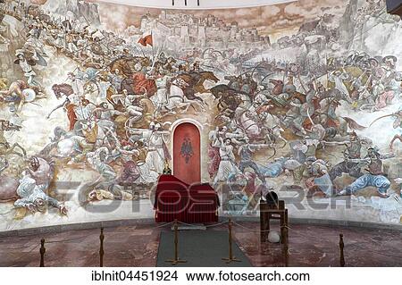 Painting of The Battle of Kosovo Polje, Skanderbeg Museum in Kruja Fortress, Durres, Albania, Europe View Large Photo Image Picture - Painting of The Battle of Kosovo Polje, Skanderbeg Museum in Kruja Fortress, Durres, Albania, Europe. Fotosearch