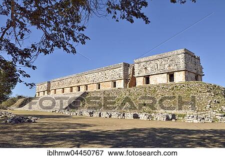 Palacio del Gobernador, governor's palace, Maya city of Uxmal, Yucatan, Mexico, Central America View Large Photo Image Stock Photo - Palacio del Gobernador, governor's palace, Maya city of Uxmal, Yucatan, Mexico, Central America. Fotosearch