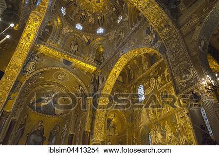 Palatine Chapel, Cappella Palatina, Palazzo Reale, Palermo, Sicily, Italy, Europe View Large Photo Image Picture - Palatine Chapel, Cappella Palatina, Palazzo Reale, Palermo, Sicily, Italy, Europe. Fotosearch