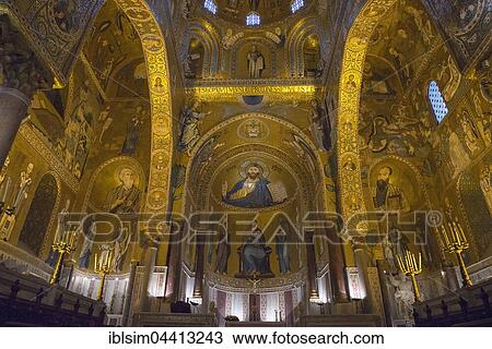 Palatine Chapel, Cappella Palatina, Palazzo Reale, Palermo, Sicily, Italy, Europe View Large Photo Image Stock Image - Palatine Chapel, Cappella Palatina, Palazzo Reale, Palermo, Sicily, Italy, Europe. Fotosearch