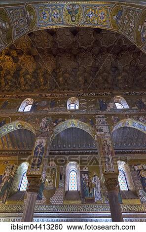 Palatine Chapel, Cappella Palatina, Palazzo Reale, Palermo, Sicily, Italy, Europe View Large Photo Image Stock Image - Palatine Chapel, Cappella Palatina, Palazzo Reale, Palermo, Sicily, Italy, Europe. Fotosearch