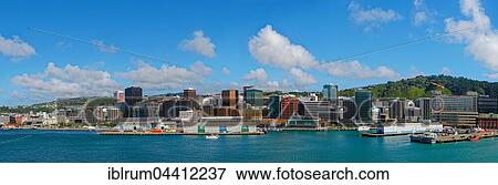 Panoramic view of Oriental Bay and Lambton Harbour, Wellington, North Island, New Zealand, Oceania View Large Photo Image Stock Photo - Panoramic view of Oriental Bay and Lambton Harbour, Wellington, North Island, New Zealand, Oceania. Fotosearch