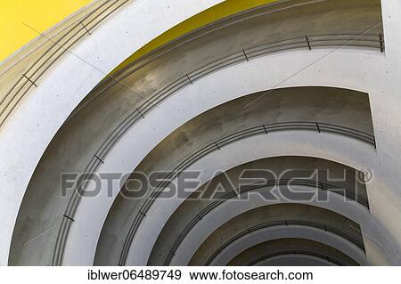 Parking garage, carriageway, spiral, Stuttgart, Baden-Württemberg, Germany, Europe View Large Photo Image Stock Photo - Parking garage, carriageway, spiral, Stuttgart, Baden-Württemberg, Germany, Europe. Fotosearch