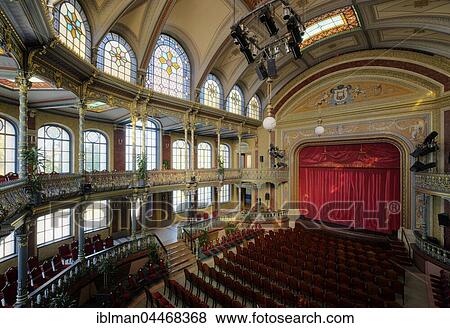 Stock Photo - Parktheater im Kurhaus Göggingen, architect Jean Keller, Augsburg, Swabia, Bavaria, Germany, Europe. Fotosearch