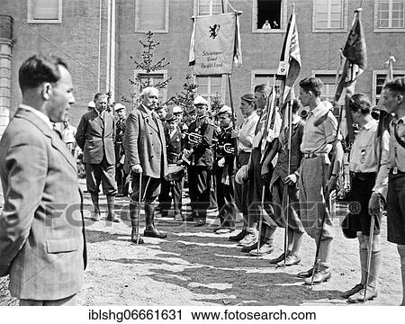 Paul von Hindenburg inspecting school groups, historical photograph, c. 1932, Neudeck Estate, Germany, now Poland, Europe View Large Photo Image Stock Image - Paul von Hindenburg inspecting school groups, historical photograph, c. 1932, Neudeck Estate, Germany, now Poland, Europe. Fotosearch