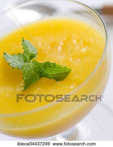 Pear cream in dessert bowl, close-up View Large Photo Image Stock Photo - Pear cream in dessert bowl, close-up. Fotosearch