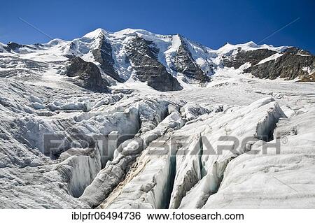Pers glacier with view of Piz Palü, 3905 (m), Bellavista, 3922 m, Grisons, Switzerland, Europe View Large Photo Image Stock Photograph - Pers glacier with view of Piz Palü, 3905 (m), Bellavista, 3922 m, Grisons, Switzerland, Europe. Fotosearch