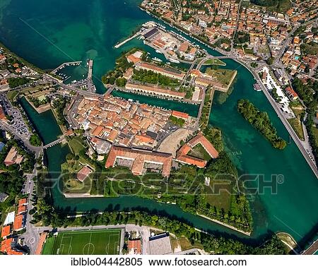 Peschiera del Garda, Mincio River estuary, Lake Garda, Veneto, Italy, Europe View Large Photo Image Stock Photography - Peschiera del Garda, Mincio River estuary, Lake Garda, Veneto, Italy, Europe. Fotosearch