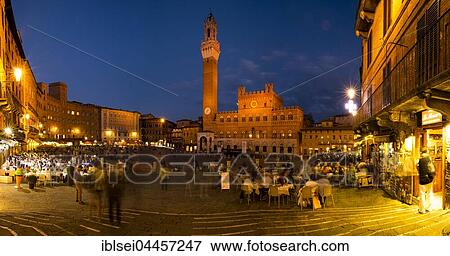 Piazza del Campo at twilight, Siena, Tuscany, Italy, Europe View Large Photo Image Stock Photo - Piazza del Campo at twilight, Siena, Tuscany, Italy, Europe. Fotosearch