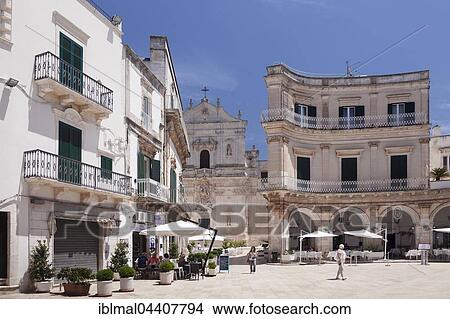 Piazza Maria Immacolata, Basilica di San Martino, Martina Franca, Valle d' Itria, Taranto Province, Apulia, Italy, Europe View Large Photo Image Picture - Piazza Maria Immacolata, Basilica di San Martino, Martina Franca, Valle d' Itria, Taranto Province, Apulia, Italy, Europe. Fotosearch