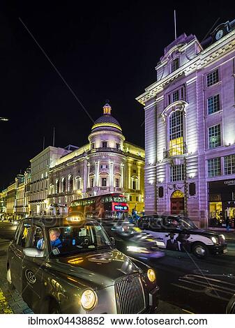 Piccadilly Circus, Regent Street, taxi at night, London, England, United Kingdom, Europe View Large Photo Image Stock Image - Piccadilly Circus, Regent Street, taxi at night, London, England, United Kingdom, Europe. Fotosearch