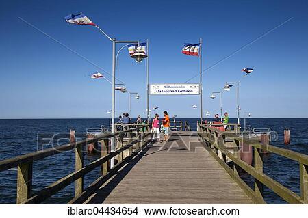 Pier, Ostseebad Göhren, Baltic sea spa, Göhren, Rügen, Mecklenburg-Western Pomerania, Germany, Europe View Large Photo Image Picture - Pier, Ostseebad Göhren, Baltic sea spa, Göhren, Rügen, Mecklenburg-Western Pomerania, Germany, Europe. Fotosearch