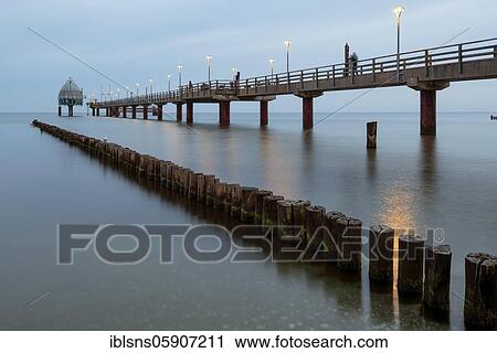 Pier with diving gondola, Baltic resort Zingst, Mecklenburg-Vorpommern, Germany, Europe View Large Photo Image Stock Image - Pier with diving gondola, Baltic resort Zingst, Mecklenburg-Vorpommern, Germany, Europe. Fotosearch