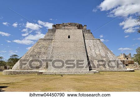 Piramide del Adivino, Pyramid of the Magician, ancient Mayan city of Uxmal, Yucatan, Mexico, Central America View Large Photo Image Stock Image - Piramide del Adivino, Pyramid of the Magician, ancient Mayan city of Uxmal, Yucatan, Mexico, Central America. Fotosearch