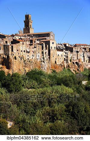 Pitigliano, hillside village, Tuscany, Italy, Europe View Large Photo Image Stock Image - Pitigliano, hillside village, Tuscany, Italy, Europe. Fotosearch